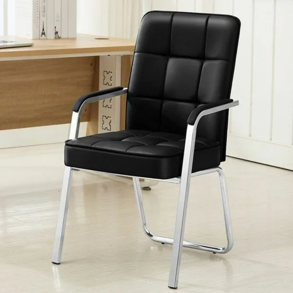 Medium Back Leather Visitor Chair